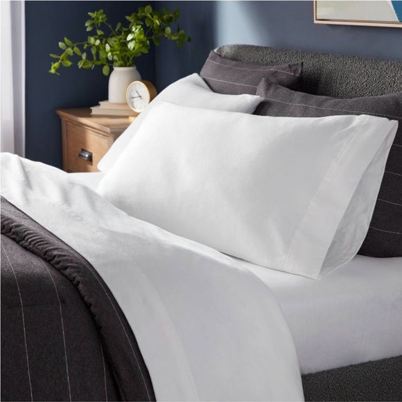 King Cotton Jersey Sheet Set White - Threshold™: Knitted - Picture 2 of 4